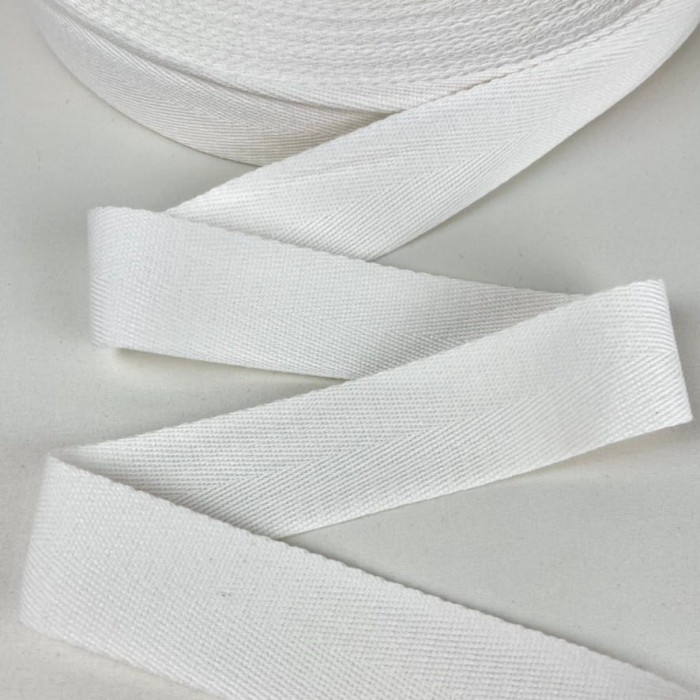 Tresse coton blanc 35mm Tresse coton blanc 35mm