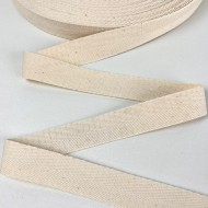 Tresse coton écru 25mm Tresse coton écru 25mm