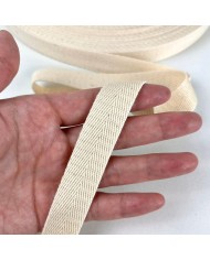 Tresse coton écru 20mm Tresse coton écru 20mm