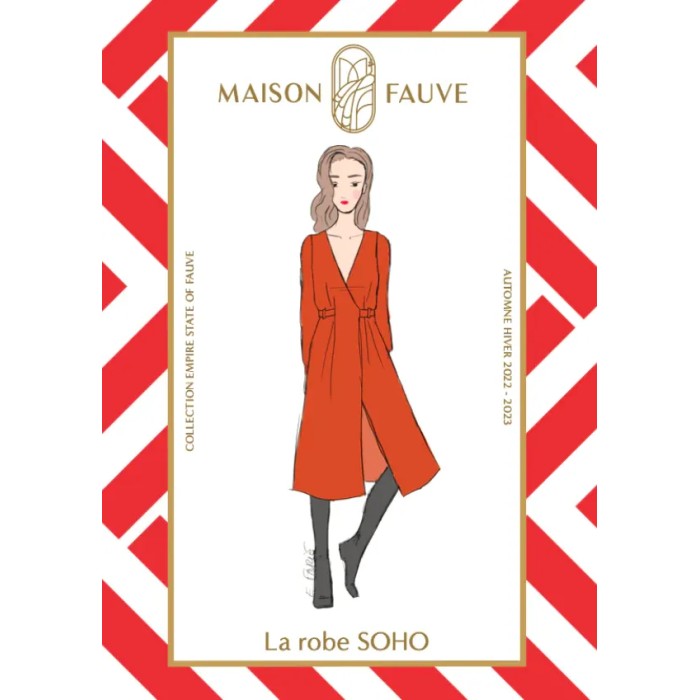 Patron couture Robe : Soho - Maison FAUVE