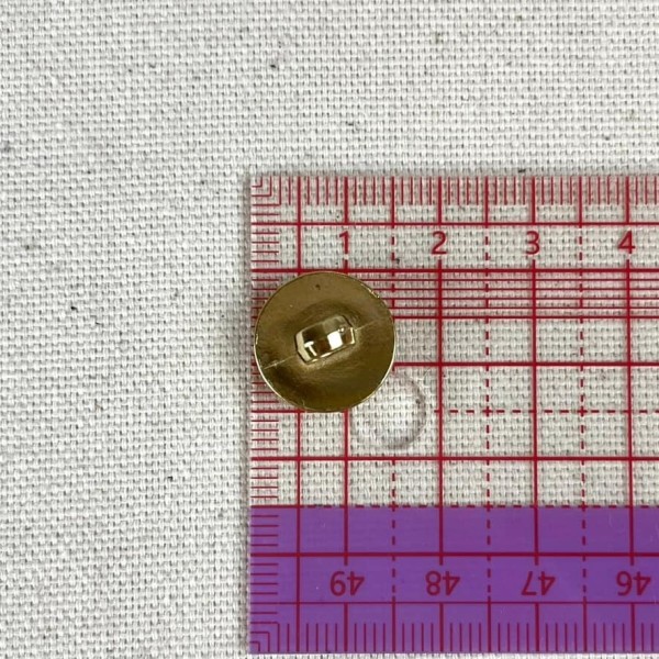 Bouton plastique ancre marine doré 15mm Bouton plastique ancre marine doré 15mm
