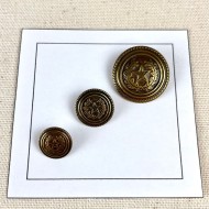 Bouton métal étoile laurier bronze S 12mm Bouton métal étoile laurier bronze S 12mm