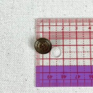 Bouton métal étoile laurier bronze S 12mm Bouton métal étoile laurier bronze S 12mm