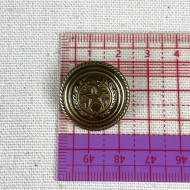 Bouton métal étoile laurier bronze L 23mm Bouton métal étoile laurier bronze L 23mm