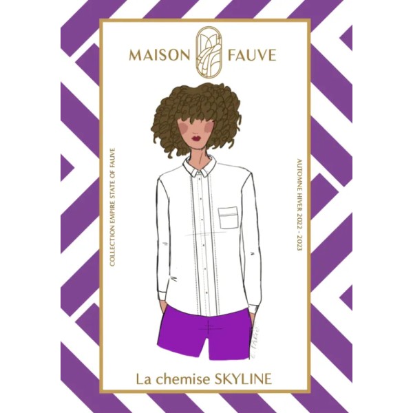 Patron couture Chemise : Skyline - Maison FAUVE Patron couture Chemise : Skyline - Maison FAUVE