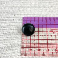 Bouton en cuir nœud noir 15mm