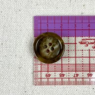 Bouton plastique marbré marron foncé 22mm