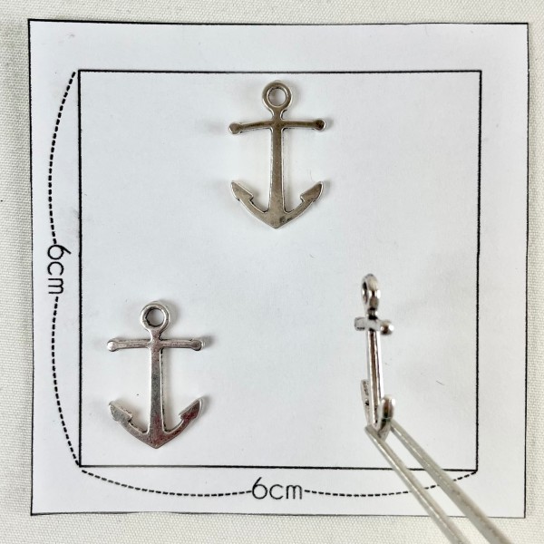Charm ancre marine argenté Charm ancre marine argenté