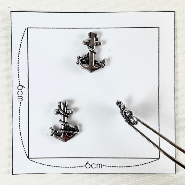 Charm ancre marine corde argenté Charm ancre marine corde argenté