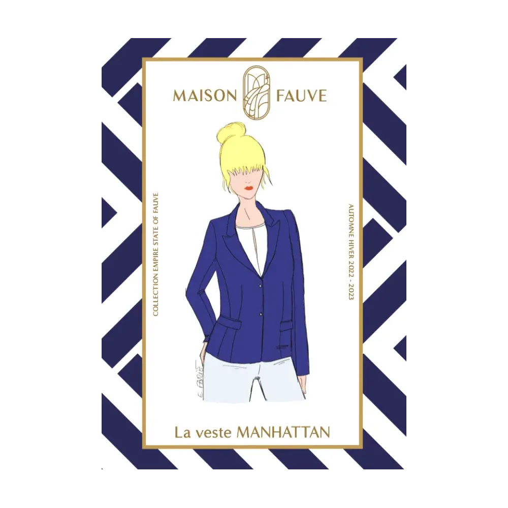 Patron couture Veste : Manhattan - Maison FAUVE