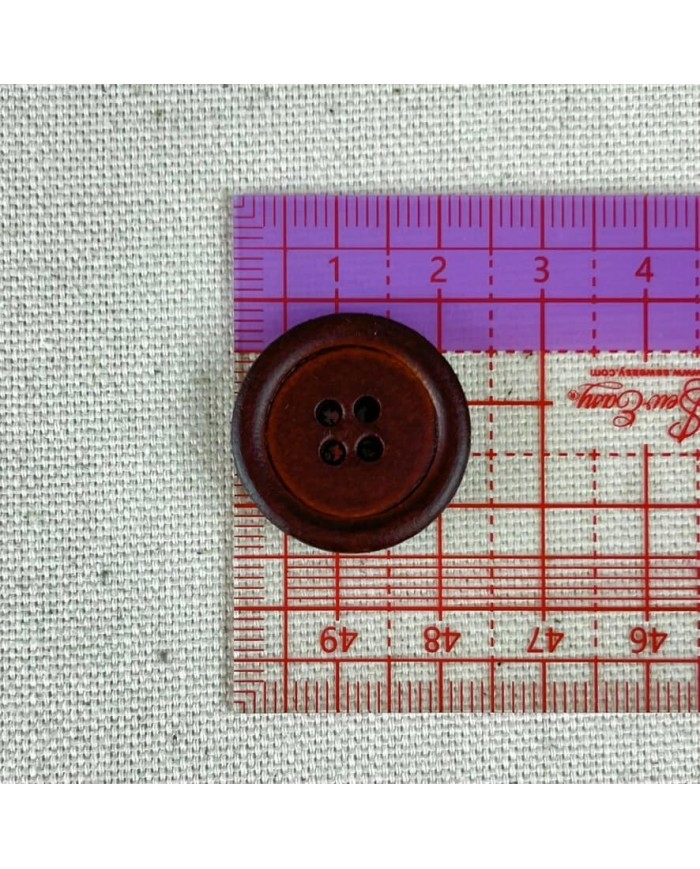 Lot De 6 Boutons Anciens En Métal Forme Cœur Marron - Prisonnier, Diamètre 14mm - Réf. 779 - France