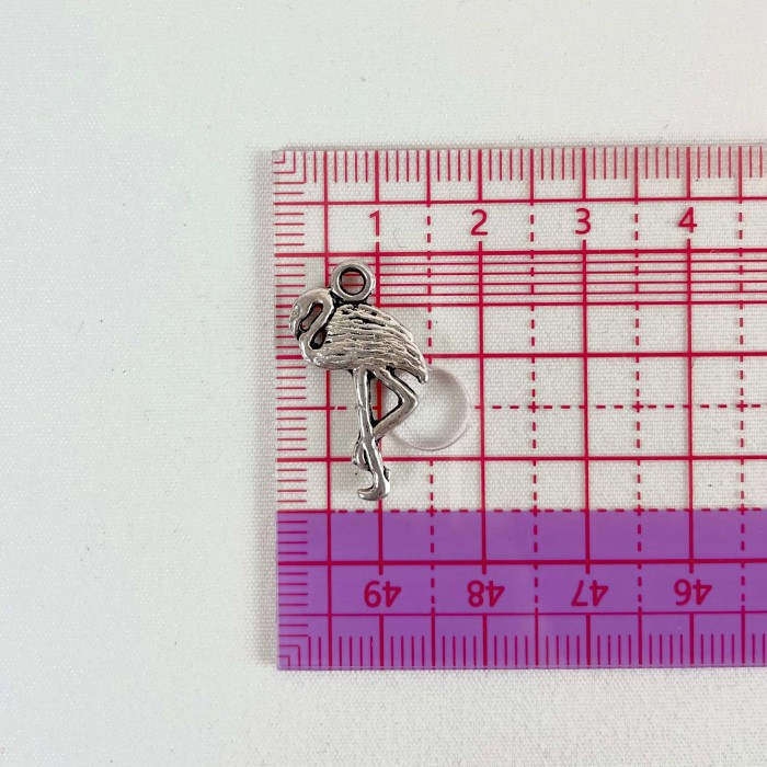 Charm flamand rose argentée