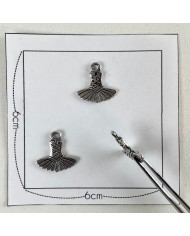 Charm robe de ballerine argenté