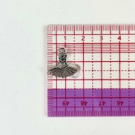 Charm robe de ballerine argenté