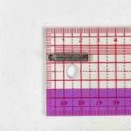 Charm règle argenté