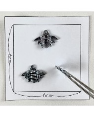 Charm abeille argenté Charm abeille argenté