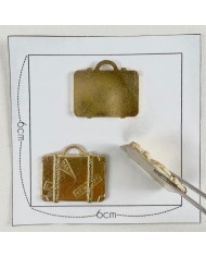 Charm valise doré Charm valise doré