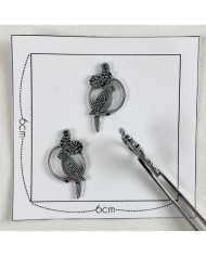 Charm rond argenté Charm rond argenté