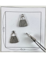 Charm sac argenté Charm sac argenté