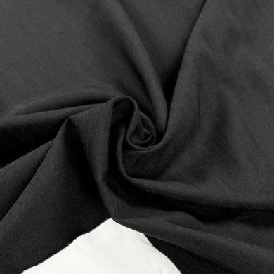 Tissu polyester élasthanne à rayures légère noire Tissu polyester élasthanne à rayures légère noire