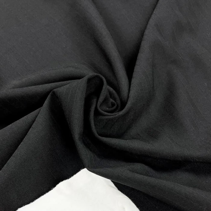 Tissu polyester élasthanne à rayures légère noire Tissu polyester élasthanne à rayures légère noire