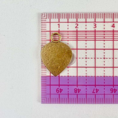 Charm cœur bronze Charm cœur bronze