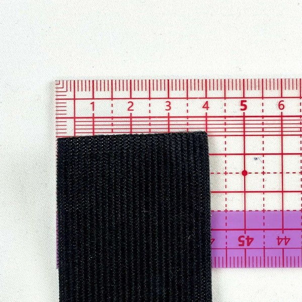 Ruban élastique noir 40mm Ruban élastique noir 40mm