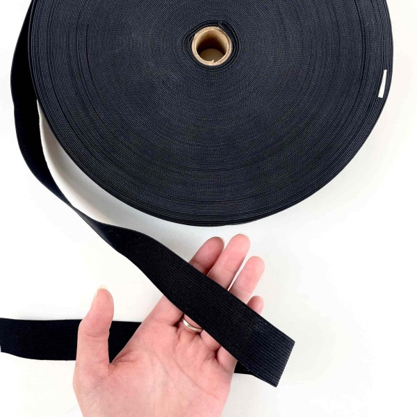 Ruban élastique noir 30mm Ruban élastique noir 30mm