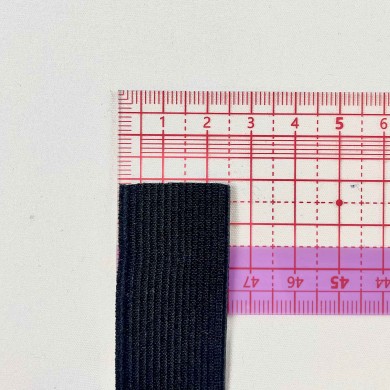 Ruban élastique noir 25mm Ruban élastique noir 25mm