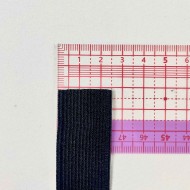 Ruban élastique noir 25mm Ruban élastique noir 25mm