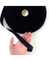 Ruban élastique noir 25mm Ruban élastique noir 25mm