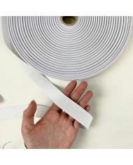 Ruban élastique blanc 25mm Ruban élastique blanc 25mm