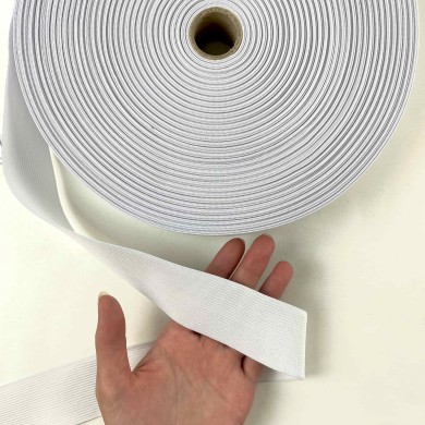 Ruban élastique blanc 40mm Ruban élastique blanc 40mm