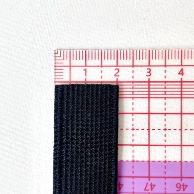 Ruban élastique noir 20mm Ruban élastique noir 20mm