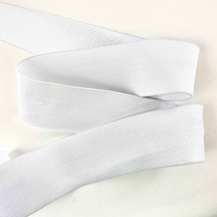 Ruban élastique blanc 40mm Ruban élastique blanc 40mm