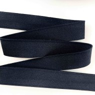 Ruban élastique noir 25mm Ruban élastique noir 25mm