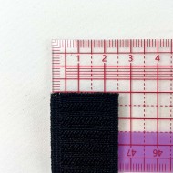 Elastique gros grain noir 25mm Elastique gros grain noir 25mm