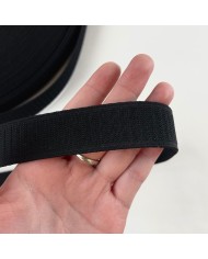 Elastique gros grain noir 25mm Elastique gros grain noir 25mm