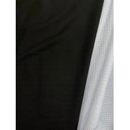 Tissu polyester élasthanne à rayures légère noire Tissu polyester élasthanne à rayures légère noire