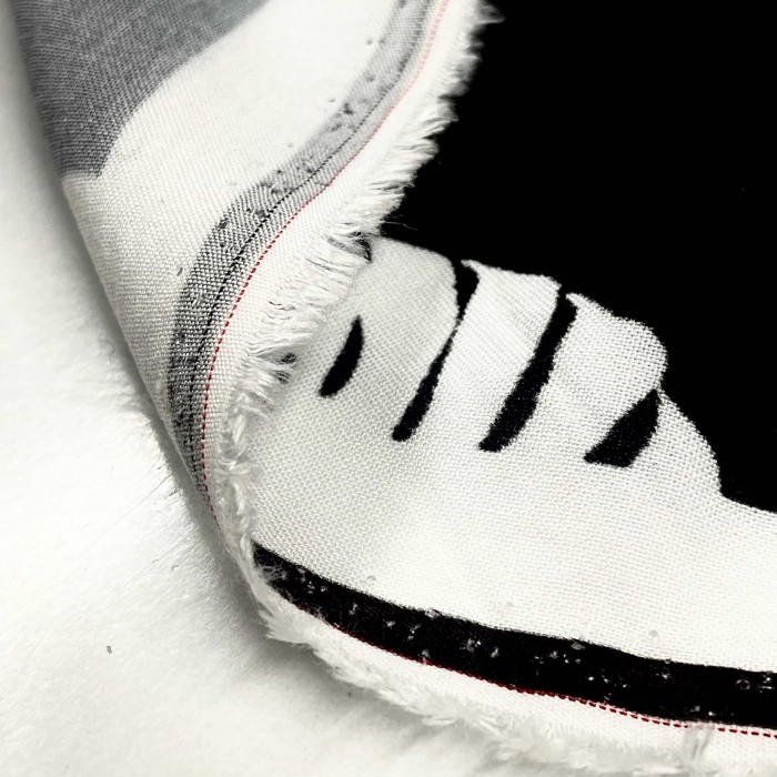 Tissu viscose feuille bicolore