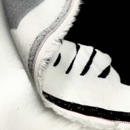 Tissu viscose feuille bicolore