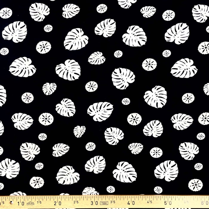 Tissu viscose feuille bicolore