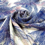 Tissu viscose palmier multicolore Tissu viscose palmier multicolore
