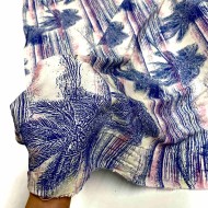 Tissu viscose palmier multicolore Tissu viscose palmier multicolore
