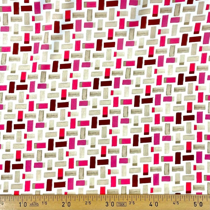 Tissu polyester imprimé géométrique multicolore Tissu polyester imprimé géométrique multicolore