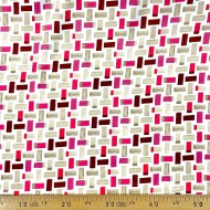 Tissu polyester imprimé géométrique multicolore Tissu polyester imprimé géométrique multicolore