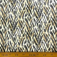 Tissu voile de polyester imprimé animal multicolore