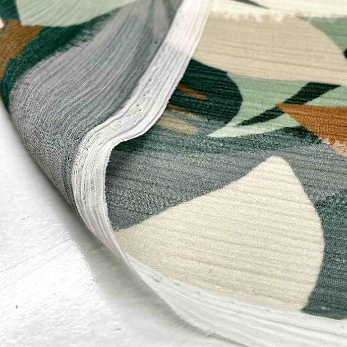 Tissu voile de polyester nature multicolore