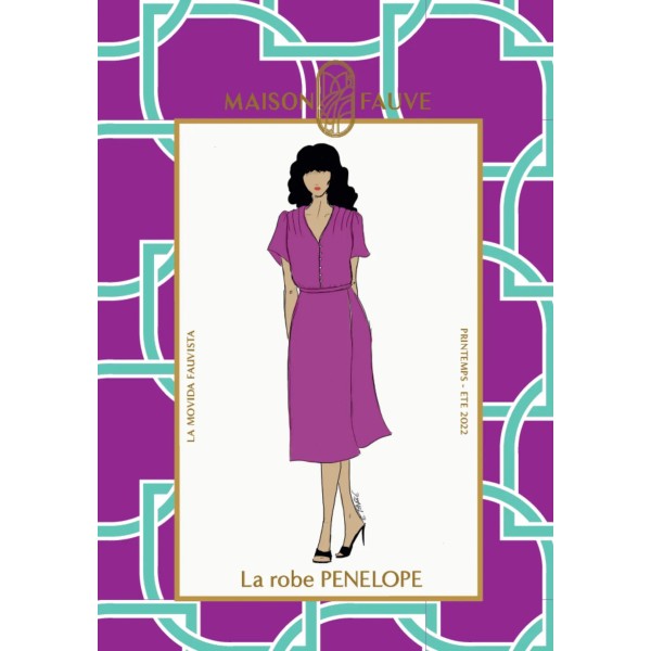 Patron couture Robe : Penelope - Maison FAUVE Patron couture Robe : Penelope - Maison FAUVE