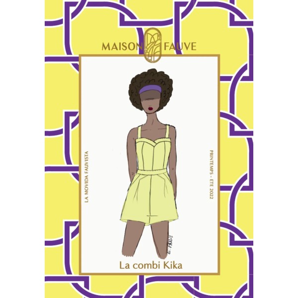 Patron couture combishort/robe : Kika - Maison FAUVE Patron couture combishort/robe : Kika - Maison FAUVE